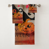 Ensemble de serviettes de bain pour chats Hallowee (En situation)