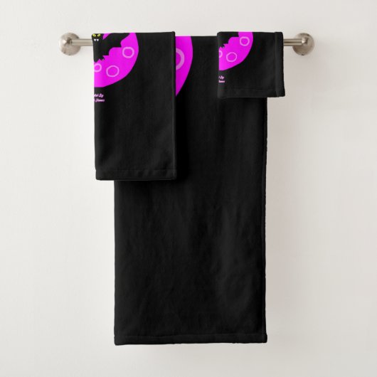 Ensemble de serviettes de bain pour chauve-souris (En situation)