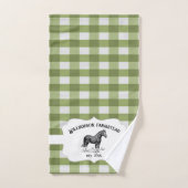 Ensemble de serviettes de bain pour chevaux de la  (Serviette à main)