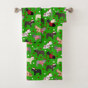 Ensemble de serviettes de bain pour chien de taure