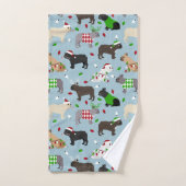 Ensemble de serviettes de bain pour chien de taure (Serviette à main)