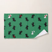 Ensemble de serviettes de bain pour chien écossais (Serviette à main)