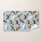 Ensemble de serviettes de bain pour chiens de boxe (Serviette à main)