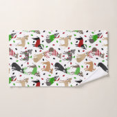 Ensemble de serviettes de bain pour chiens Pitbull (Serviette à main)