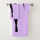 Ensemble de serviettes de bain pour femme saxophon (En situation)