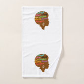 Ensemble de serviettes de bain pour femmes Afro (Serviette à main)