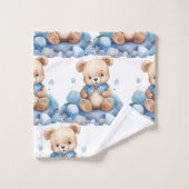Ensemble de serviettes de bain pour garçon | Ours (Gant de toilette)