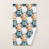 Ensemble de serviettes de bain pour garçon | Ours (Serviette à main)