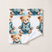 Ensemble de serviettes de bain pour garçon | Ours (Gant de toilette)