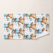 Ensemble de serviettes de bain pour garçon | Ours (Serviette à main)