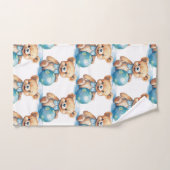 Ensemble de serviettes de bain pour garçon | Ours  (Serviette à main)