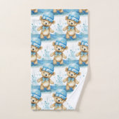 Ensemble de serviettes de bain pour garçon | Ours  (Serviette à main)