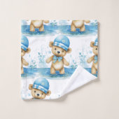 Ensemble de serviettes de bain pour garçon | Ours  (Gant de toilette)