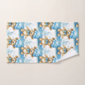 Ensemble de serviettes de bain pour garçon | Ours  (Serviette à main)
