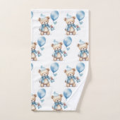 Ensemble de serviettes de bain pour garçon | Ours  (Serviette à main)