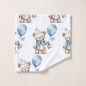 Ensemble de serviettes de bain pour garçon | Ours  (Gant de toilette)