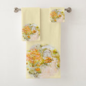 ensemble de serviettes de bain pour jardin d'autom (En situation)