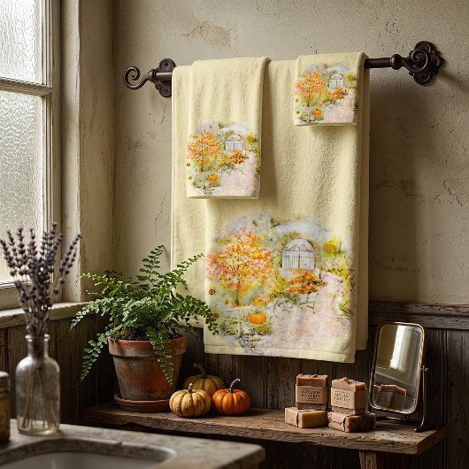 ensemble de serviettes de bain pour jardin d'autom
