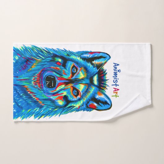 Ensemble de serviettes de bain pour loup (Serviette à main)