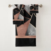 Ensemble de serviettes de bain pour Motif Abstrait (En situation)