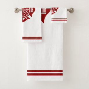 Ensemble de serviettes de bain pour pompiers