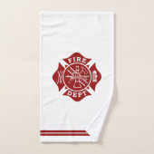 Ensemble de serviettes de bain pour pompiers (Serviette à main)