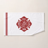 Ensemble de serviettes de bain pour pompiers (Serviette à main)