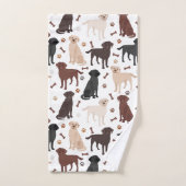 Ensemble de serviettes de bain pour ramasseur Labr (Serviette à main)