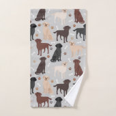 Ensemble de serviettes de bain pour ramasseur Labr (Serviette à main)