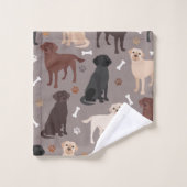 Ensemble de serviettes de bain pour ramasseur Labr (Gant de toilette)