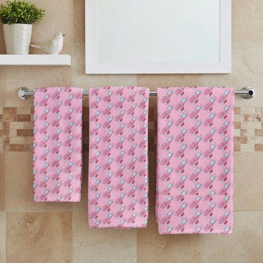 Ensemble de serviettes de bain pour téléphone port