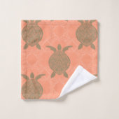 Ensemble de serviettes de bain pour tortue de mer  (Gant de toilette)