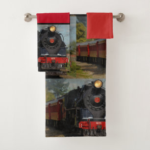 Ensemble de serviettes de bain pour train ferrovia