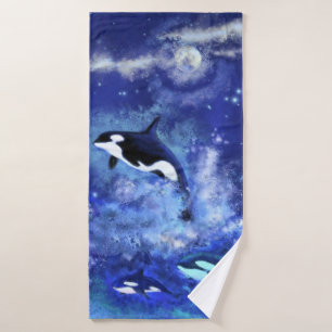 Ensemble de serviettes de bain pour tueur baleine