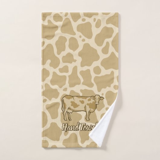 Ensemble de serviettes de bain profil de vache (Serviette à main)