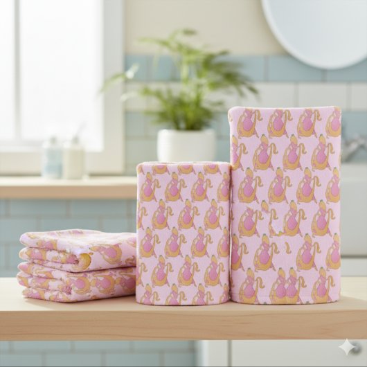 Ensemble de serviettes de bain Rapunzel
