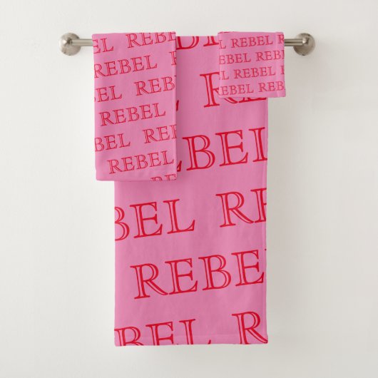 Ensemble de serviettes de bain - REBEL (En situation)