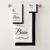 Ensemble de serviettes de bain redessiné (En situation)