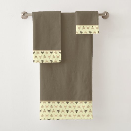 Ensemble de serviettes de bain Renards (En situation)