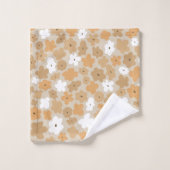 Ensemble de serviettes de bain Retro Floral Patter (Gant de toilette)