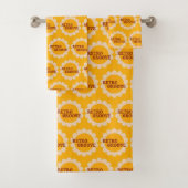 Ensemble de serviettes de bain Retro Groove (En situation)