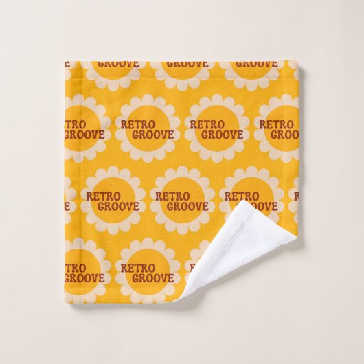 Ensemble de serviettes de bain Retro Groove (Gant de toilette)