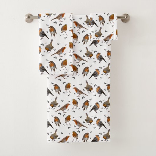 Ensemble de serviettes de bain Robin Party (choisi (En situation)