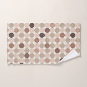 Ensemble de serviettes de bain rondes marron harmo (Serviette à main)