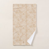 Ensemble de serviettes de bain Rose Blanche Élégan (Serviette à main)