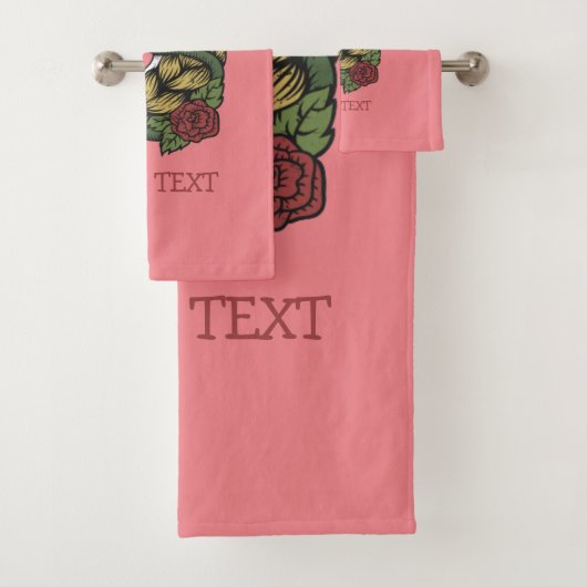 Ensemble de serviettes de bain Rose Urban Warrior (En situation)