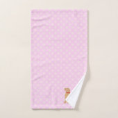 Ensemble de serviettes de bain roses pour chiens d (Serviette à main)