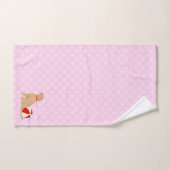 Ensemble de serviettes de bain roses pour chiens d (Serviette à main)