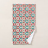 Ensemble de serviettes de bain Rouge Blanc Et Sarc (Serviette à main)