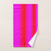 Ensemble de serviettes de bain rouge et rose éclat (Serviette à main)